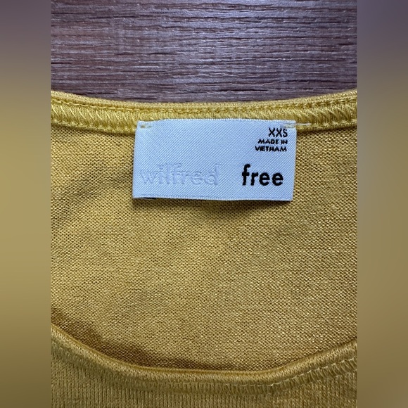 Aritzia Wilfred Free Esther T Shirt Dress *Yellow* Size XXS - Picture 6 of 8